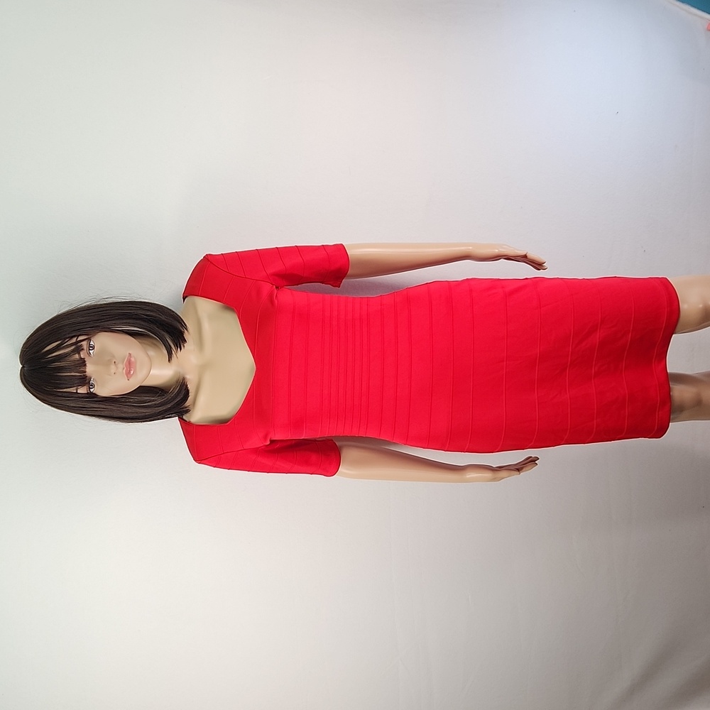 BISOU BISOU Michele Bonbot Size 2 Midi Dress in party red